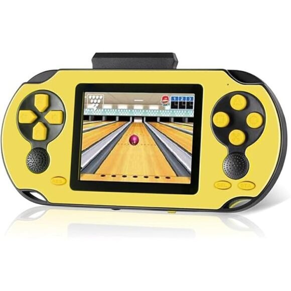 16 Bit Handheld 230 Games Console System Kids Adults Large Screen HD YELLOW NEW - Picture 6 of 6